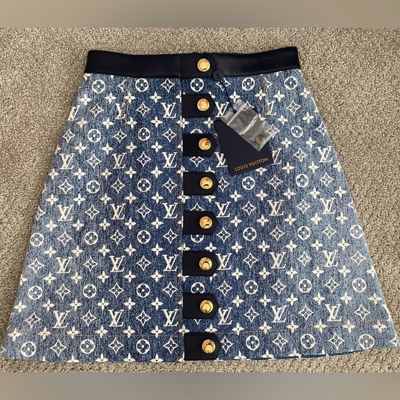 New authentic Louis Vuitton monogram Jacquard skirt 34 - Picture 1 of 10